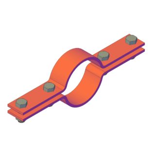 ON130604 Two-parts pipe clamp