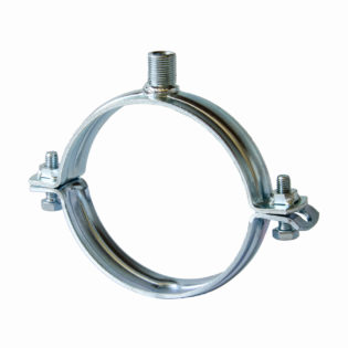 Pipe clamp MASIV (heavy duty) without rubber lining with head UNI